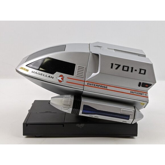 Star Trek Enterprise Magellan Shuttlecraft Radio Alarm Clock Works - Picture 5 of 13